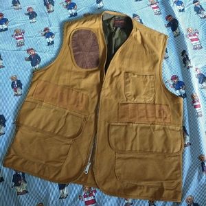 Vintage JC Penney Duck Canvas Utility Pocket Vest Water repellent hunter hunting
